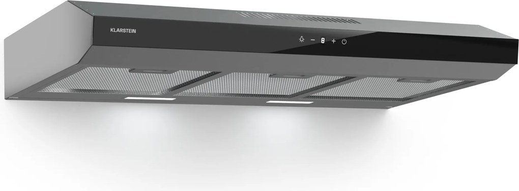 Klarstein Contempo Neo, digestor, podskrinkový, recirkulácia, 175 m³/h, SenseControl, integrované dotykové ovládanie, nehrdzavejúca oceľ / akrylové sklo