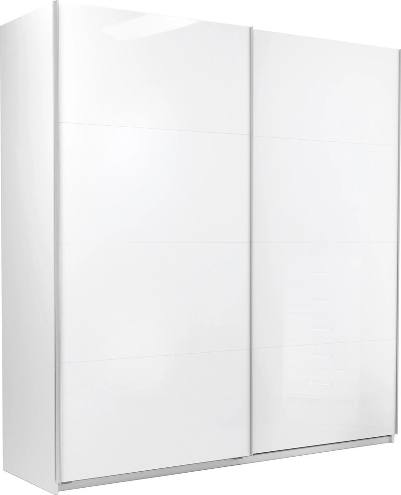 XXXLutz SKRIŇA S POSUVNÝMI DVERAMI, biela, 200/210/62 cm P & B - Skrine - 000885000905