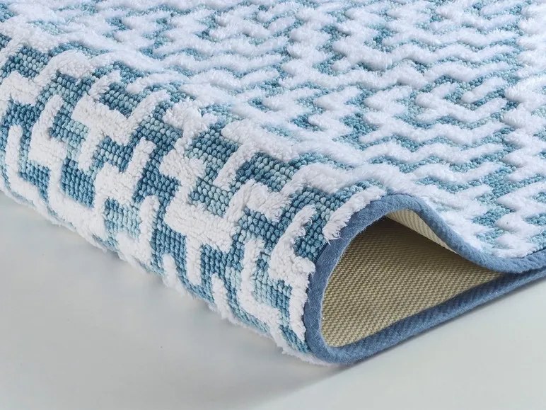 Kleine Wolke Koberček do kúpeľne Botany (modrá, 70 x 120 cm) (100287275)