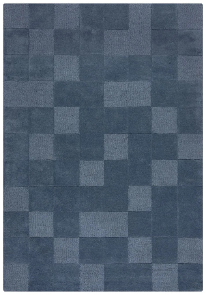 Flair Rugs, Kusový koberec Moderno Checkerboard Blue, 200x290, modrá, chodba / predsieň