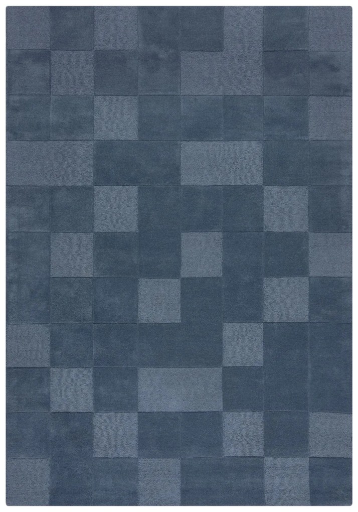 Kusový koberec Moderno Checkerboard Blue, 120x170, modrá, chodba / predsieň, Flair Rugs