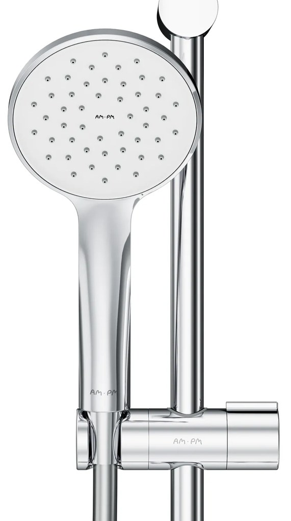 Ručná sprchová súprava AM.PM Hit F408TA46 s termostatickou sprchovou batériou, chróm