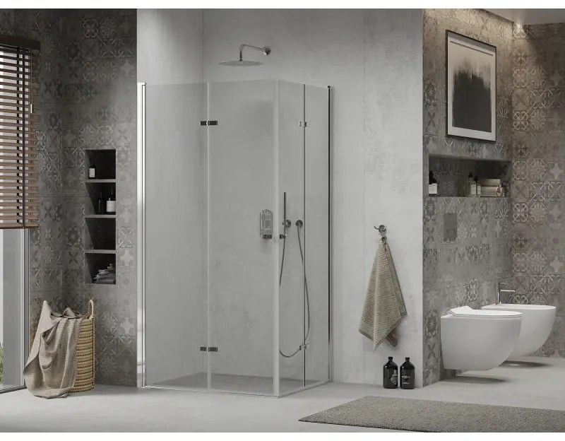 Mexen Lima DUO sprchovací kút 90x70 cm, priehľadný, chróm, 856-090-070-02-00