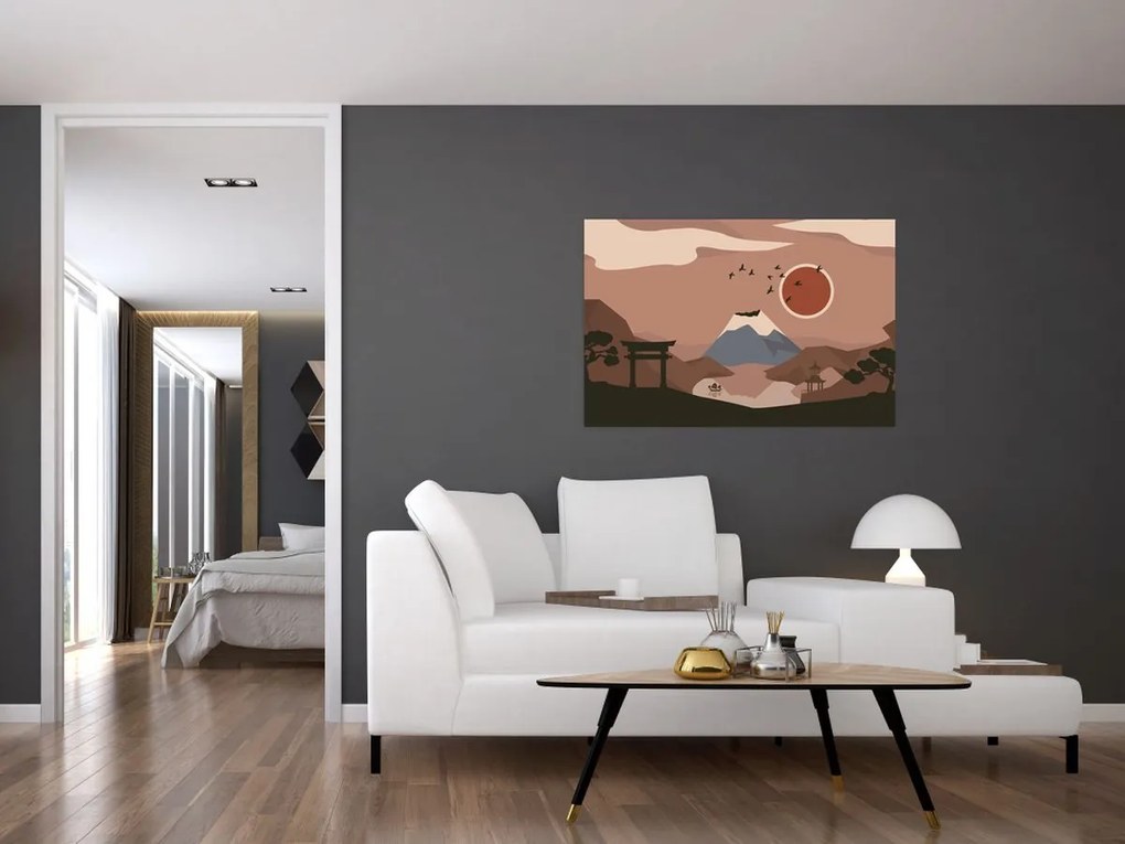 Obraz - Japonsko N⁰1 (90x60 cm)