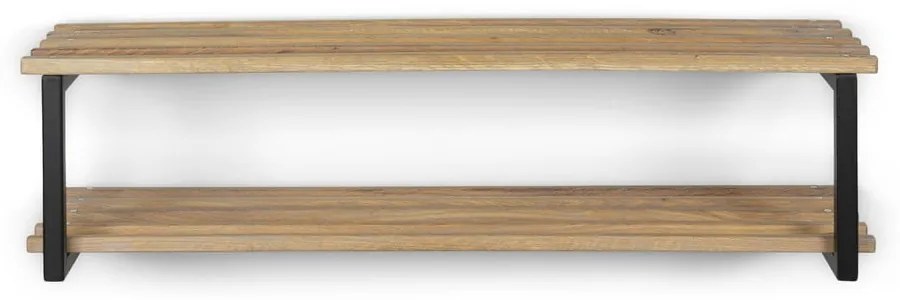 Čierna/v prírodnej farbe kovová závesná skrinka na topánky 100x26x34 cm Marco – Spinder Design