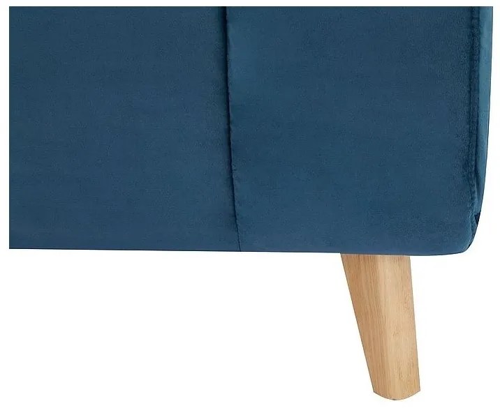 Modré rozkladacie kreslo BILLY VELVET
