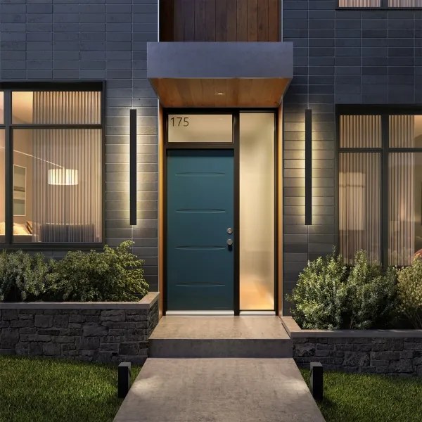 Brilagi - LED vonkajšie nástenné svietidlo LINEAR LED/22W/230V 3000K IP65 čierna