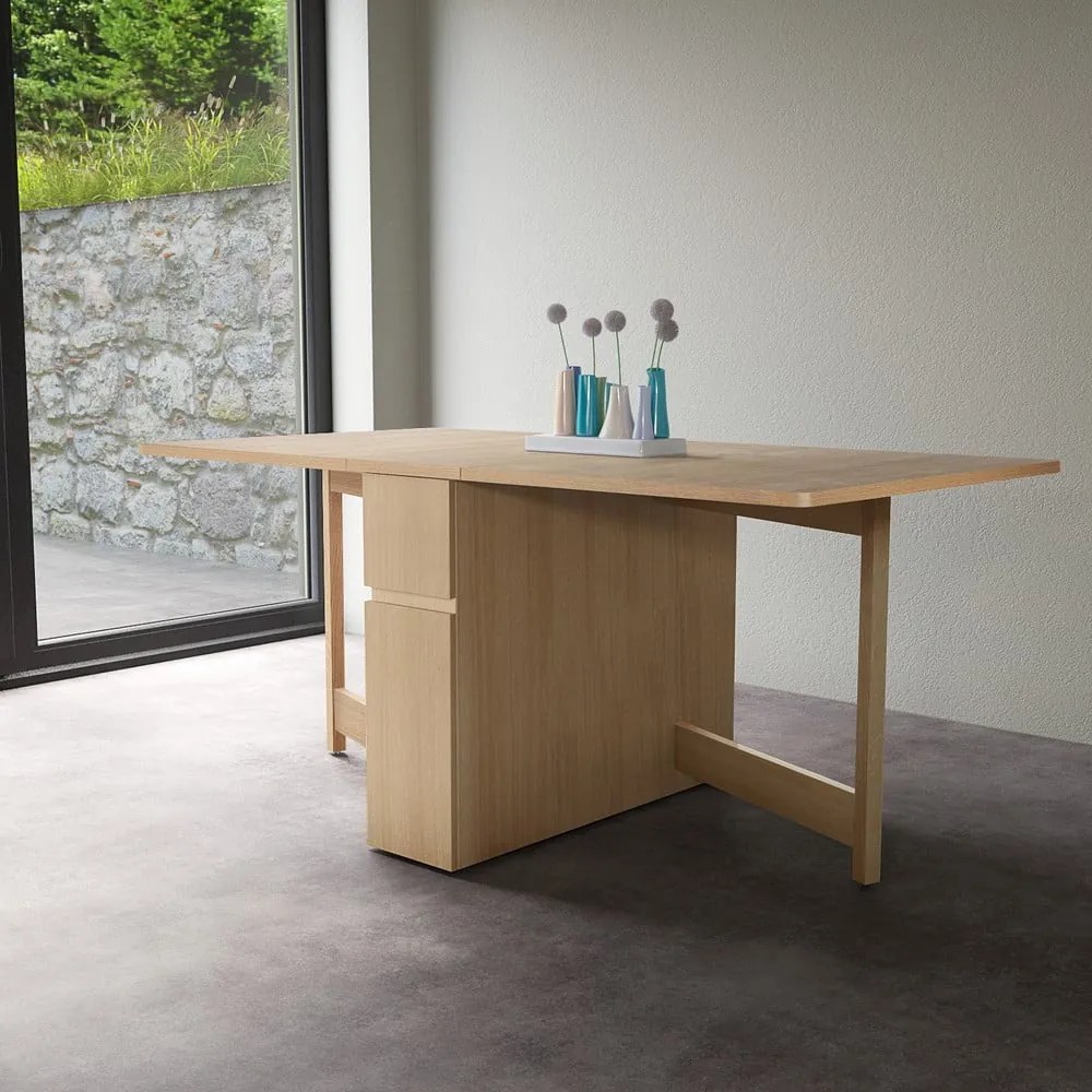 Rozkladací stôl v dubovom dekore Woodman Mel