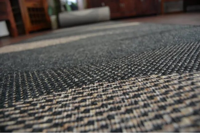 Behúň FLOORLUX SIZAL 20212 čierny/coffe