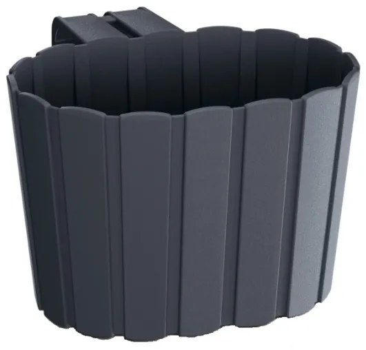 Plastový balkónový kvetináč DDEZ200 19,4 cm - antracit