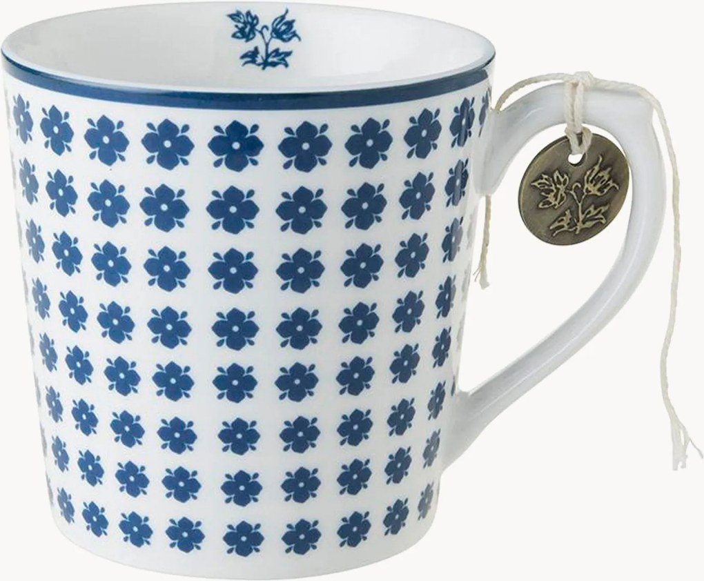 Porcelánové hrnčeky Humble Daisy, 4 ks