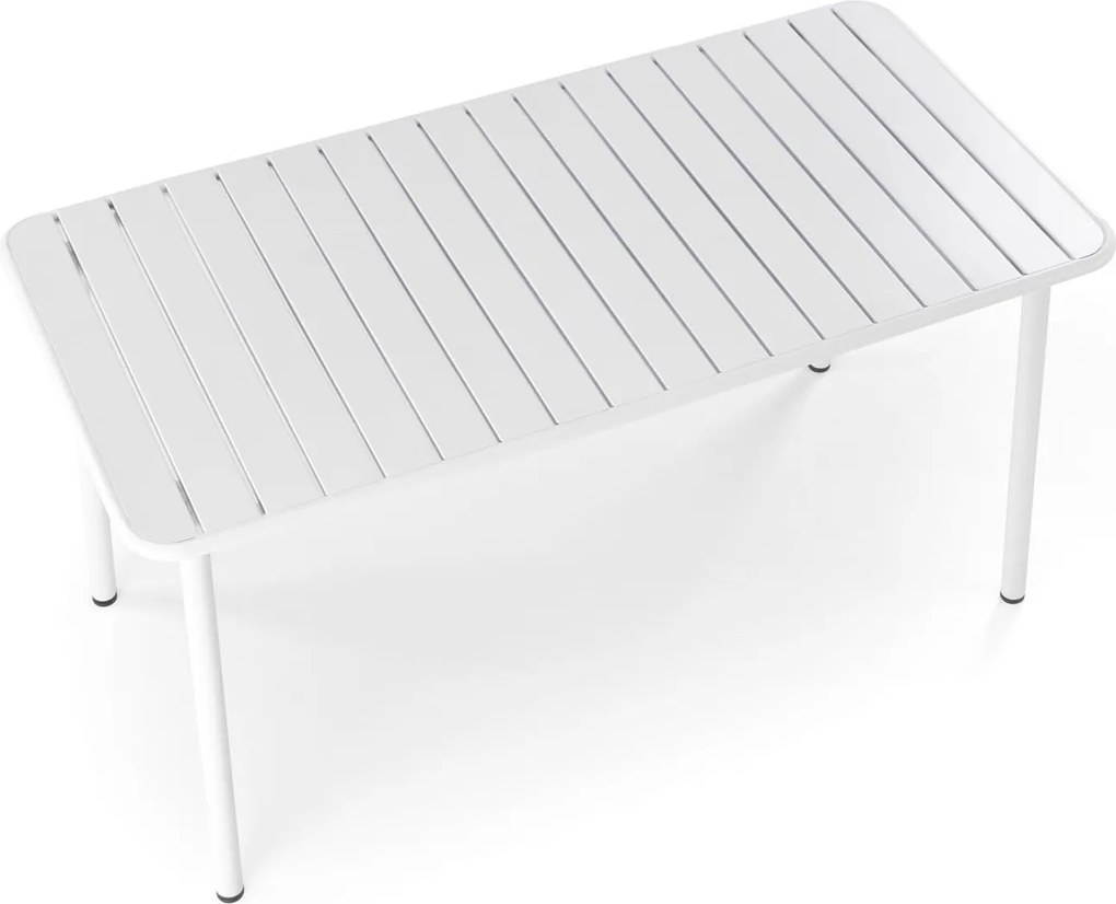 Kovový záhradný stôl Bosco 140 cm biely