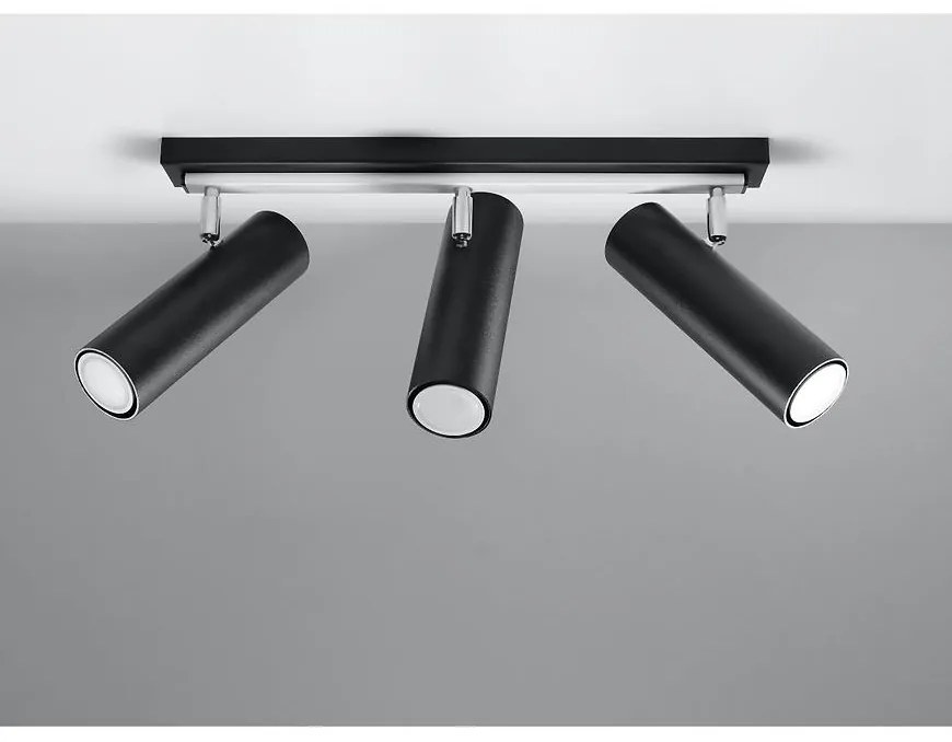 Luster Indiana 3 čierna A-501