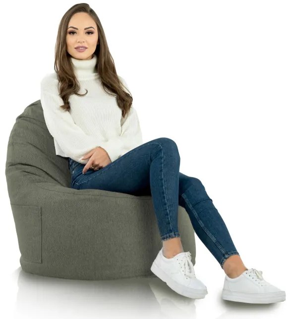 Kreslo melanž Porto zelené