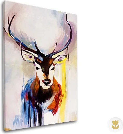 Autorská reprodukcia na plátne JELEŇ XOBDA019E1