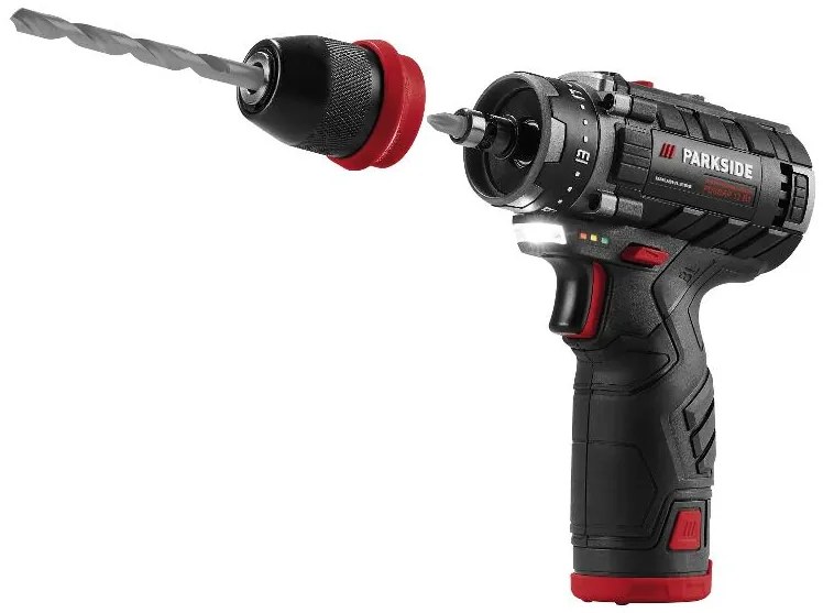 Parkside Performance®  Štartovacia súprava aku vŕtací skrutkovač + aku rázový uťahovák 12 V  (100393961)