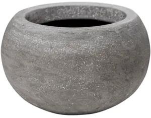 Polystone Plain Bowl Grey 17x11 cm