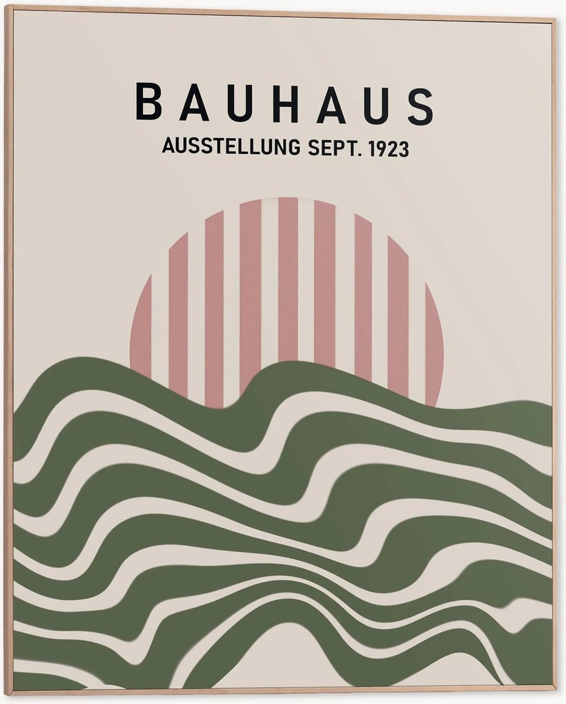 Nástenná dekorácia v ráme Bauhaus