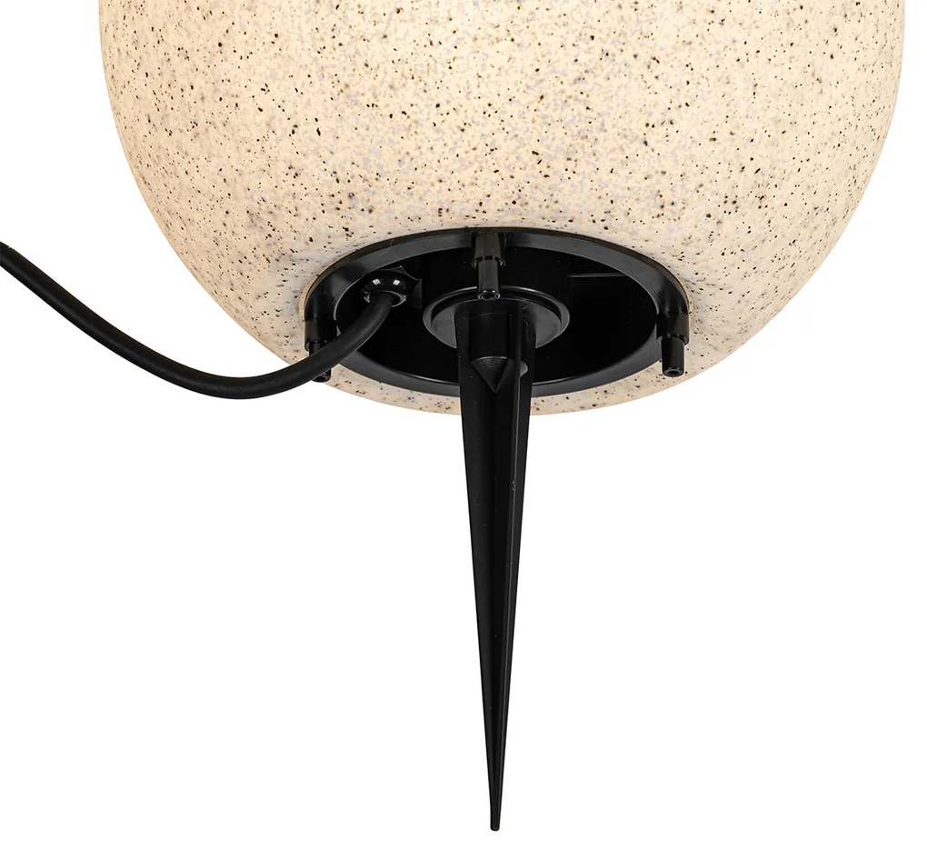 Inteligentná vonkajšia lampa sivá 25 cm IP65 vrátane WiFi A60 - Nura