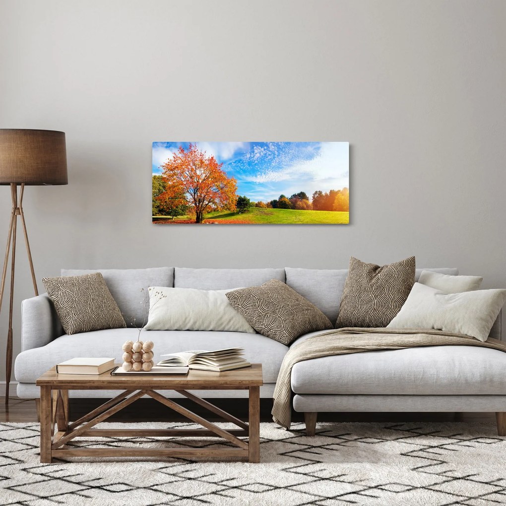 Obraz - Jesenná krajina (120x50 cm)