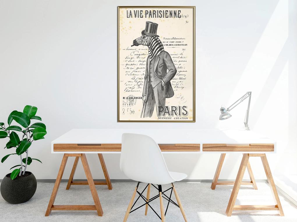 Artgeist Plagát - La Vie Parisienne [Poster] Veľkosť: 40x60, Verzia: Zlatý rám