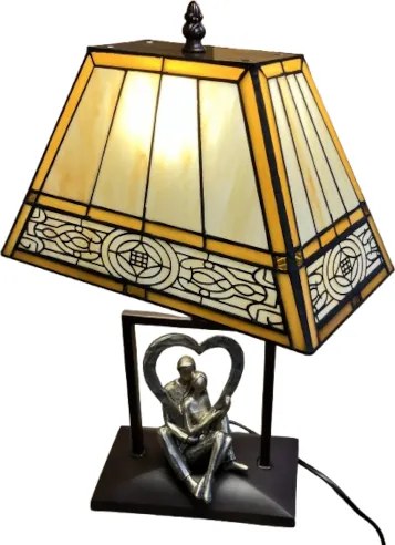 Lampa Tiffany štýl svietidlo DECOLAMP LOVERS 45*Ø28*16