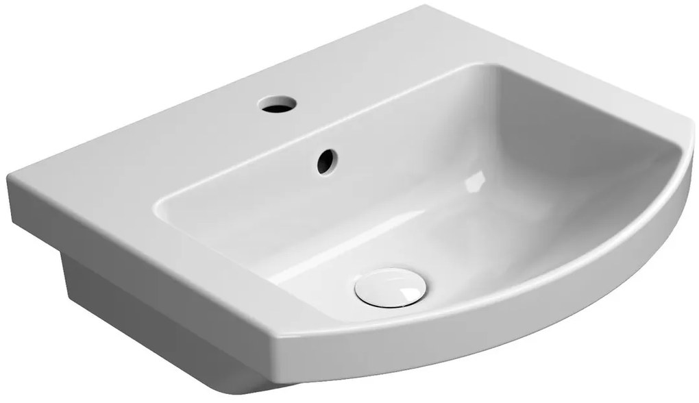GSI, NORM keramické umývadlo oblé 51x45 cm, biela ExtraGlaze, 8646111