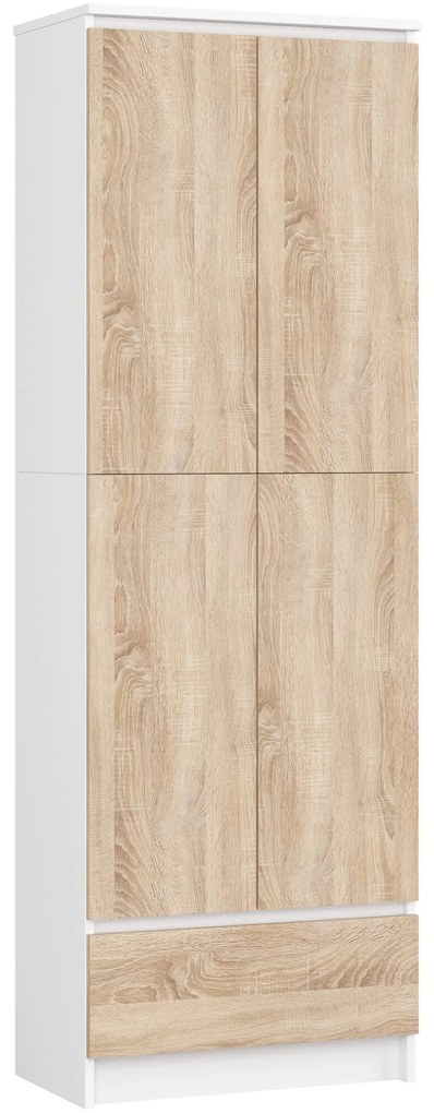 Skriňa Rexa 60 cm biela/dub sonoma