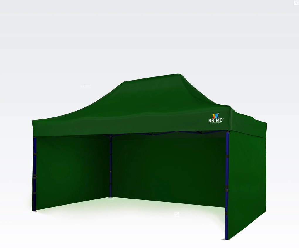 BRIMO Párty Stánky 3x4,5 m s 3 Stenami | Rýchle Rozloženie, 12.5 m² - s 3 stenami - Zelená 23