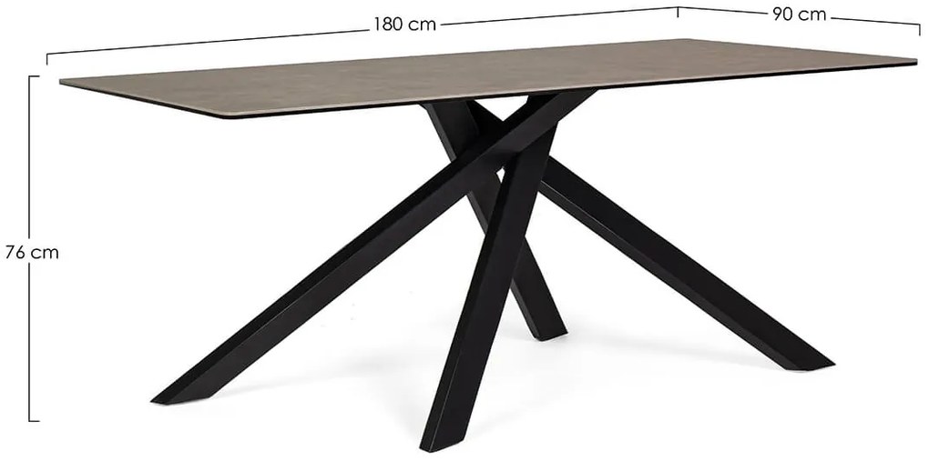 Jedálenský stôl messier 180 x 90 cm MUZZA