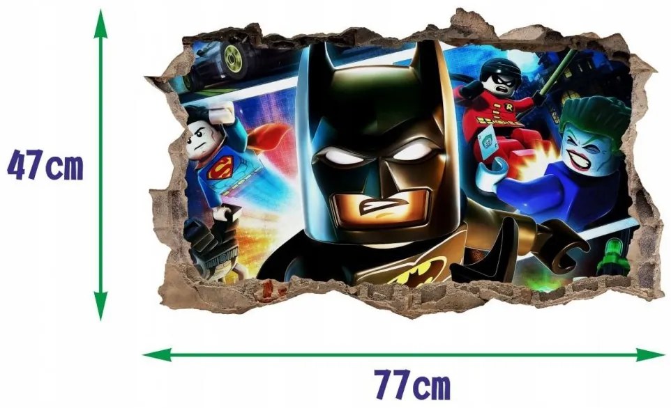 Nálepka na stenu Batman 47x77cm