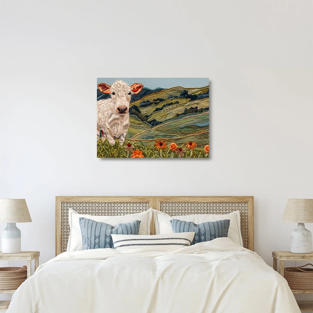 Sklenený obraz - Imitácia pleteného motívu (70x50 cm)