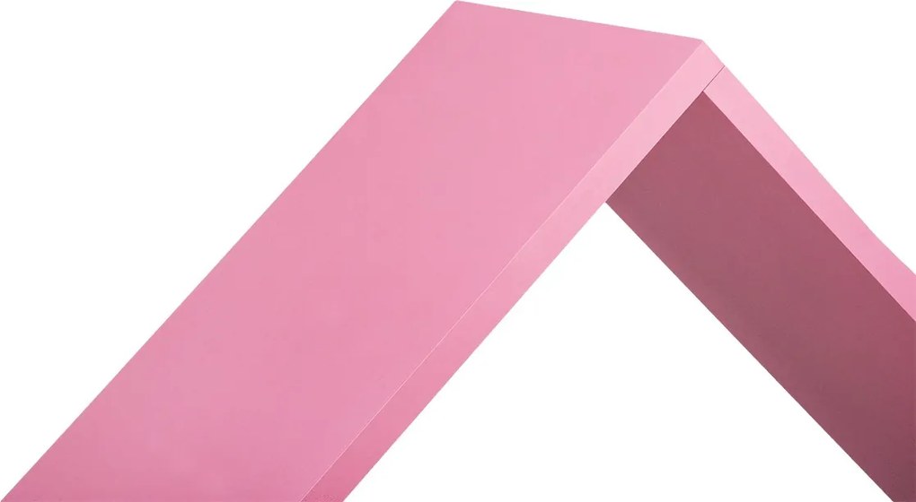 Detský regál na hračky PABIS ružový/biely