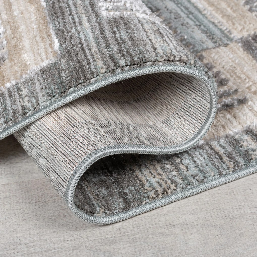 Kusový koberec Evelyn Blocks Natural, 120x170, viacfarebná, obývacia izba, Flair Rugs