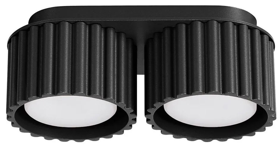 Sollux  SL.1788 - Bodové svietidlo AURA 2xGX53/10W/230V čierna