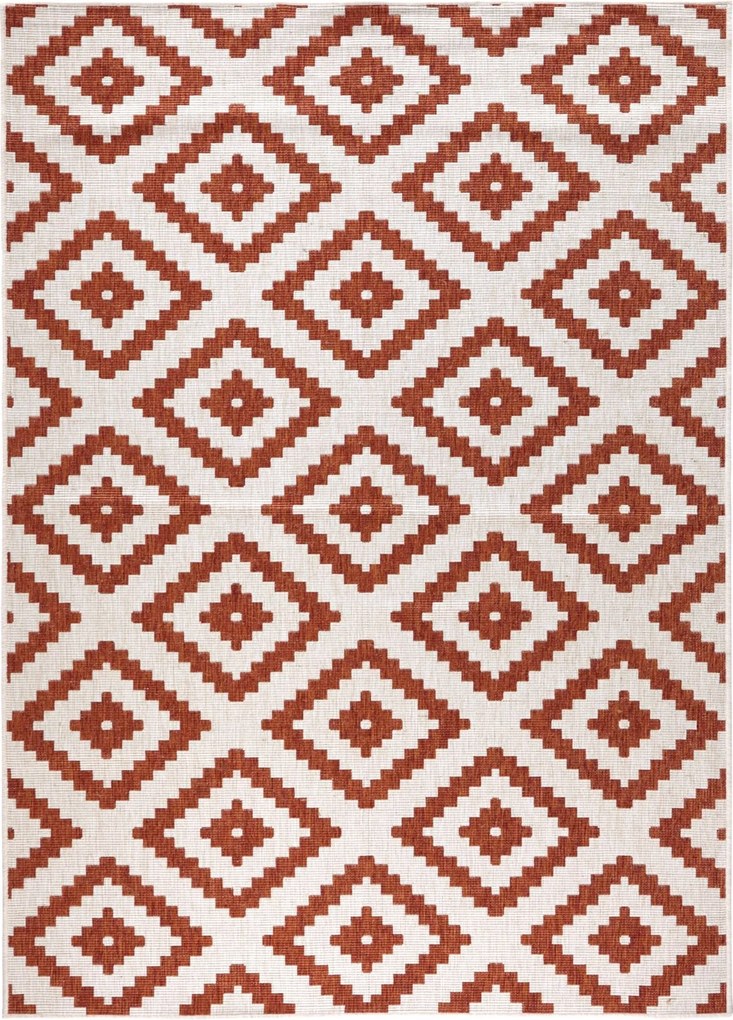 DOPREDAJ: 120x170 cm Kusový koberec Twin-Wendeteppiche 103130 terra creme – na ven i na doma, 120x170, oranžová, chodba / predsieň, Hanse Home