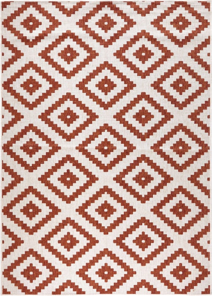 DOPREDAJ: 120x170 cm Kusový koberec Twin-Wendeteppiche 103130 terra creme – na ven i na doma, 120x170, oranžová, chodba / predsieň, Hanse Home