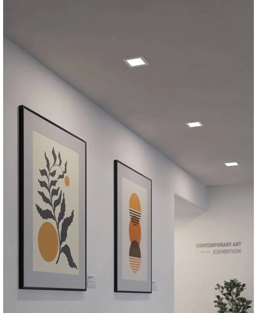 Biele LED podhľadové stropné svietidlo 12x12 cm FUEVA 5 – EGLO