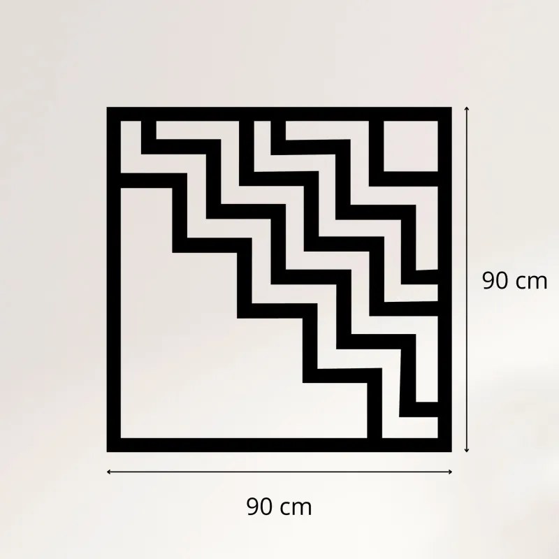 Geometrická nástenná dekorácia štvorec | SENTOP HDF0397-A