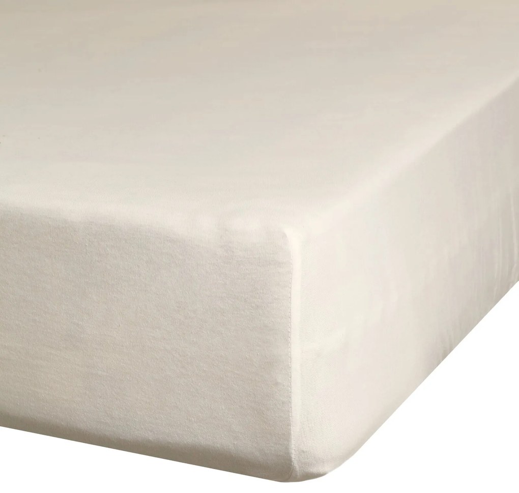 JERSEY PRESTIERADLO 160X200 CM, VÝŠKA 30 CM BÉŽOVÉ