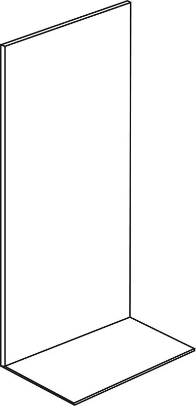 Predajný regál jednostranný, plné steny, 1600 x 1000 x 450 mm, prídavný, antracit