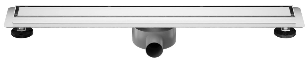 CERANO Cerano, Lineárny odtokový žľab 2v1 70 cm s otočným sifónom o 360°, chrómová, CER-CER-414926