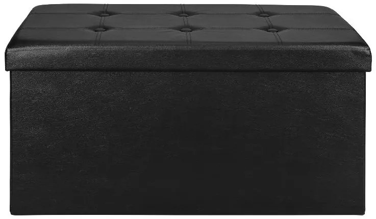 Livarno home Lavica s úložným priestorom, 82 x 40 x 40 cm (čierna) (100384099)