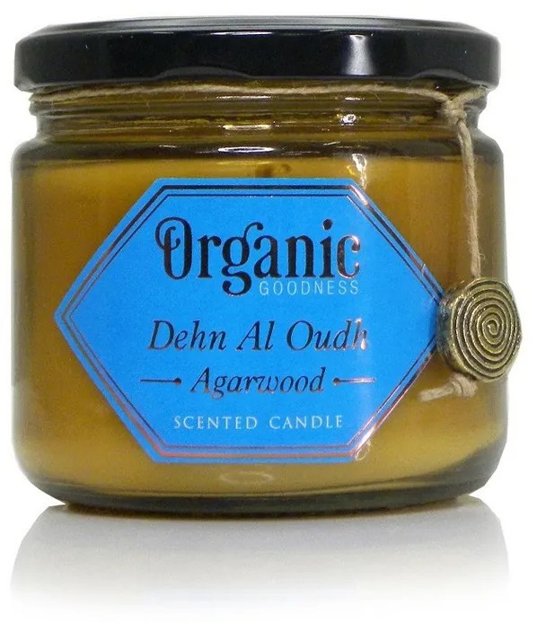 Organická sviečka Dehn Al Oudh - Agarwood 200 g v jantárovom skle