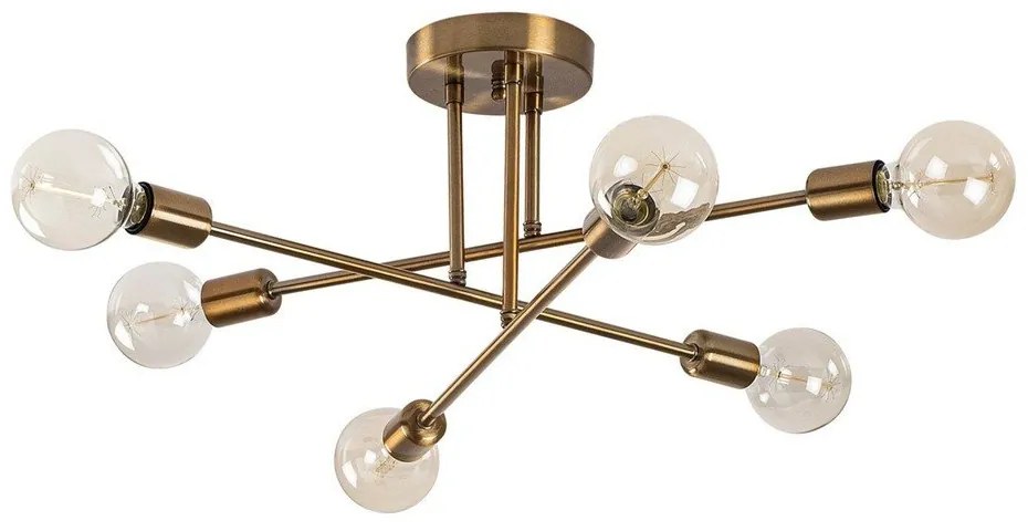 Stropné svietidlo v zlatej farbe 64x64 cm Flower – Opviq lights