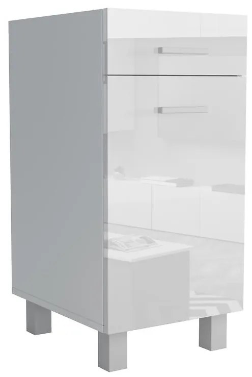 Kuchynská skrinka Lucjan D1F1S 40 LUX biela
