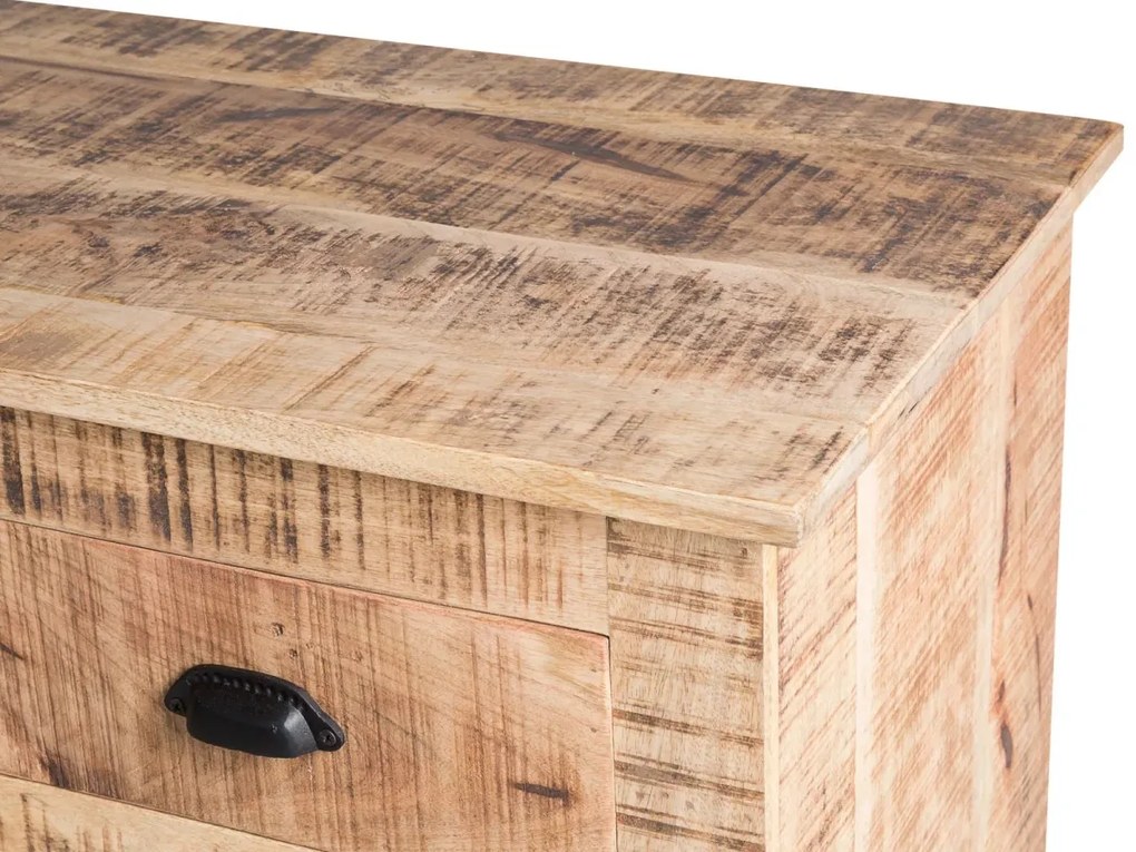 furniture-nabytek.cz - Masivní komoda Caribou z mangového dřeva, lakovaná, přírodní barva