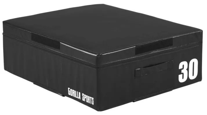 Gorilla Sports Jump Box čierny, 30 cm