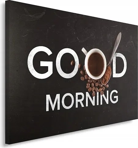Obraz na plátne, Káva Good Morning 90x60