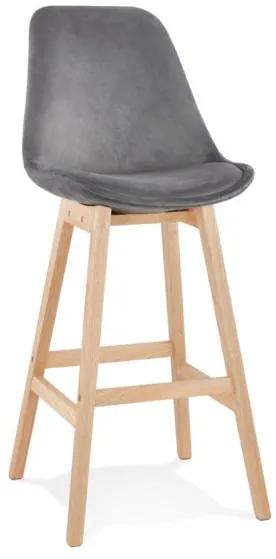 Basil barová stolička sivá